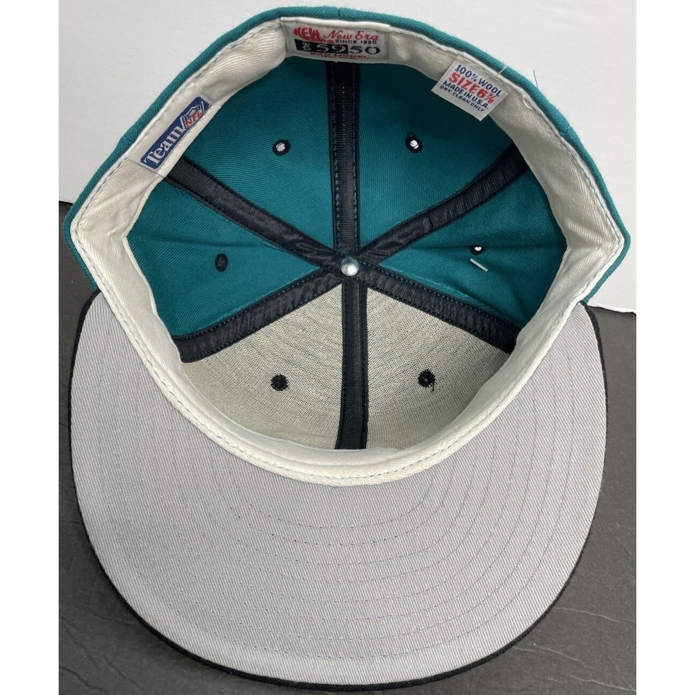 NWT Vintage New Era Miami Dolphins MD 5950 Hat 100% Wool Size‎ 6 7/8 Made In USA - Picture 5 of 11